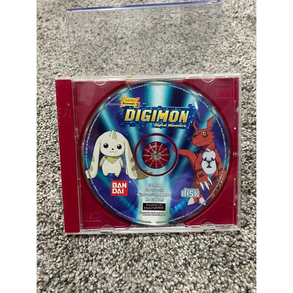 Bandai Digimon Digital Monsters Season 3 PC CD-ROM OS Multi Color Good Vintage